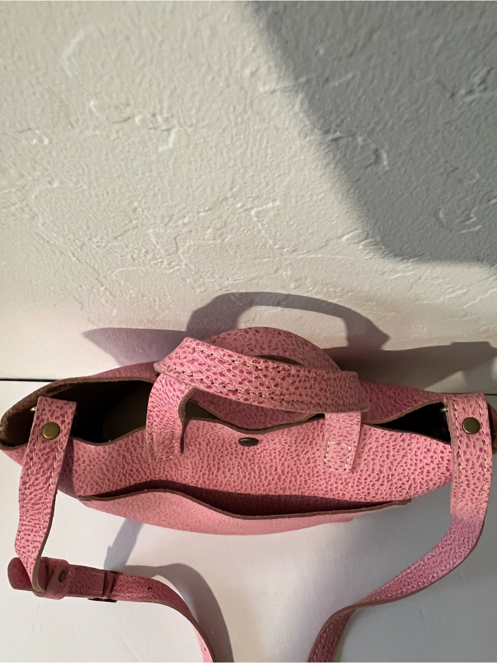 Portland Leather Goods  Mini Tote Bag in Unicorn Flamingo - Picture 6 of 12